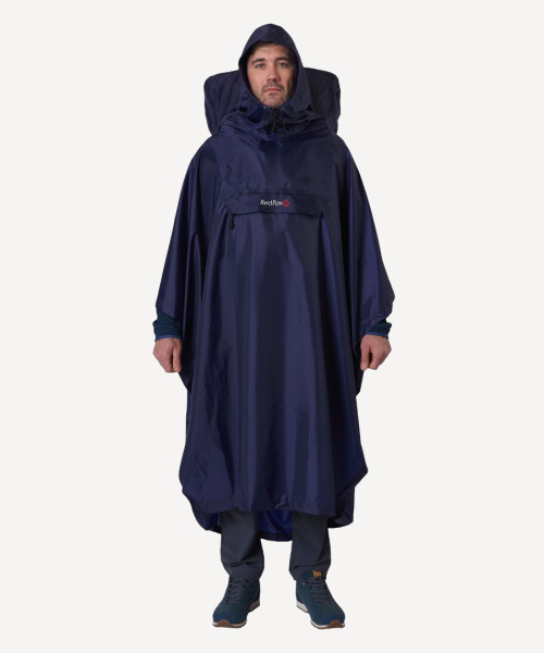 Дождевик-Пончо RedFox Poncho Plus (Унисекс; one size; т.Синий)
